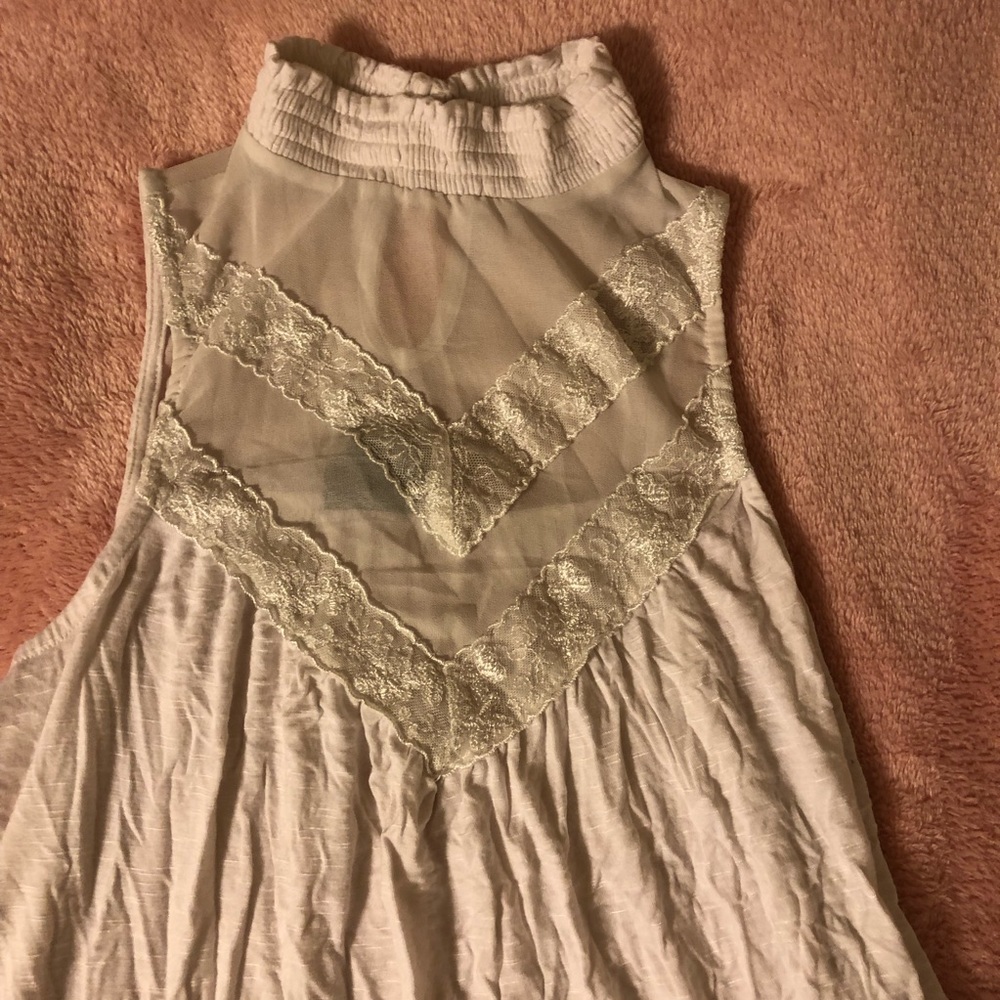 White lacy blouse